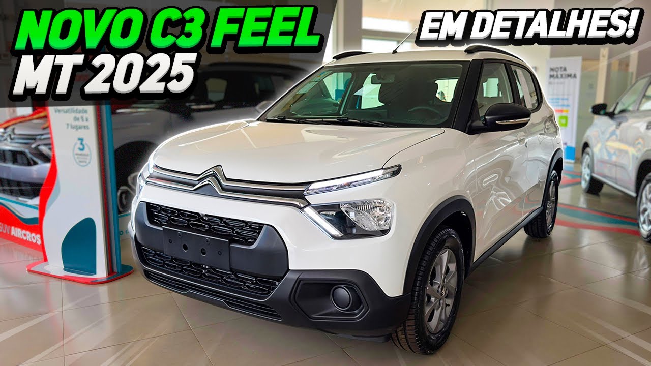 NOVO CITROEN C3 FEEL 1.0 MT 2025 - O QUE MUDOU?