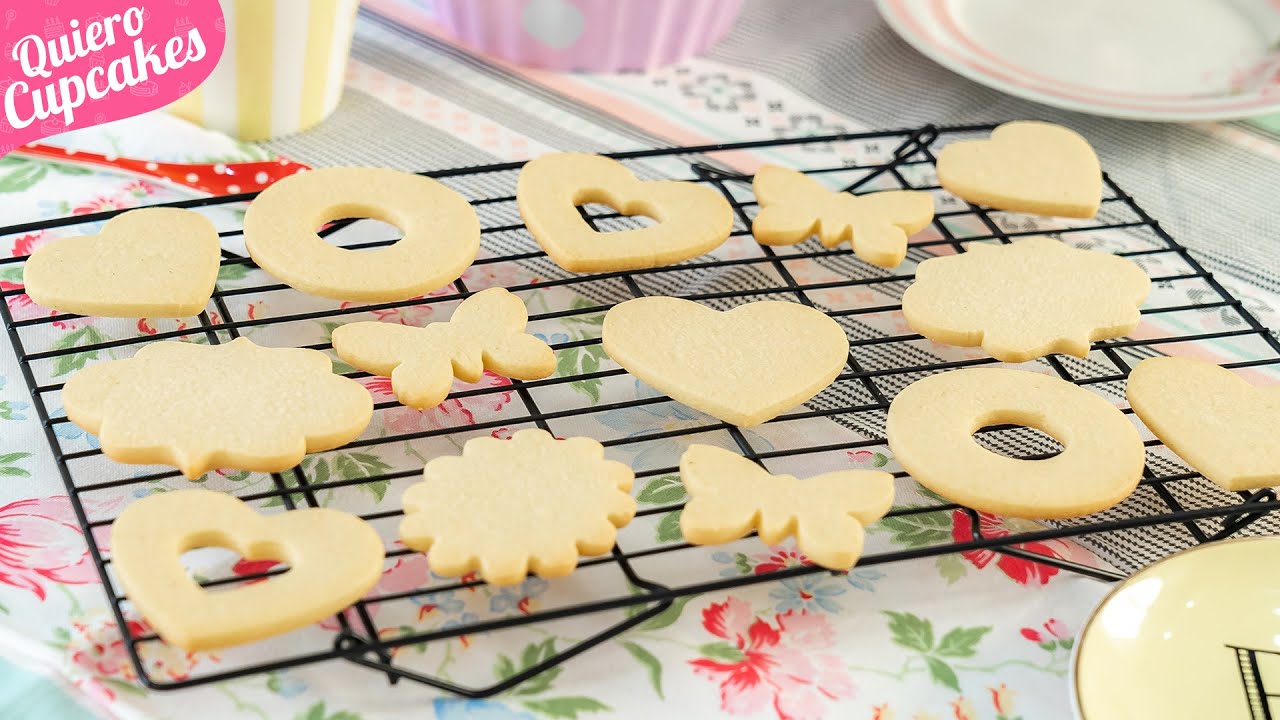 GALLETAS DE MANTEQUILLA PERFECTAS PARA COMERLAS SOLAS O DECORAR | RECETA FÁCIL | QUIERO CUPCAKES