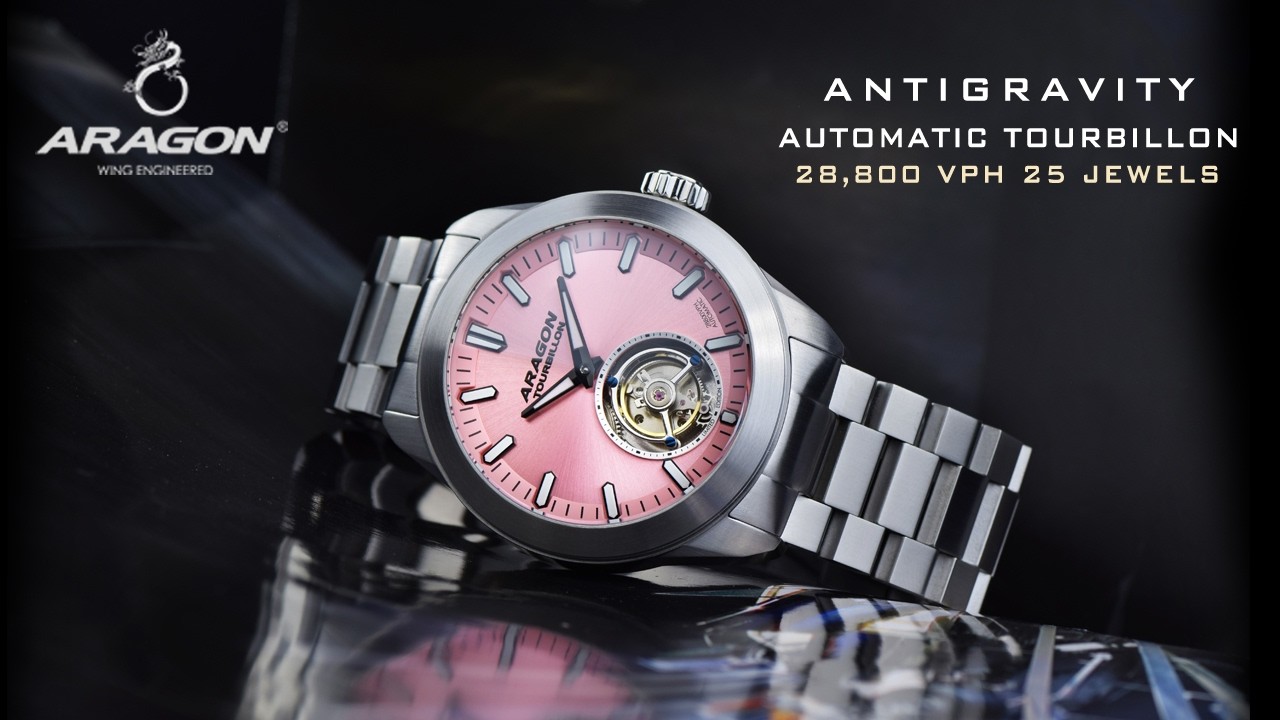 ARAGON&reg; Antigravity Tourbillon & 3D Dragon Swiss R150 Automatic