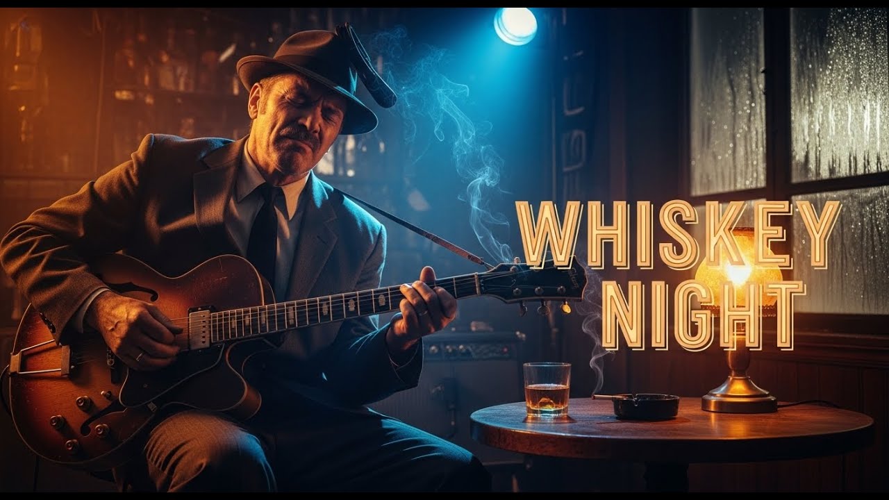 Midnight Whiskey Blues Live 24/7 | Soulful Guitar for Night Vibes