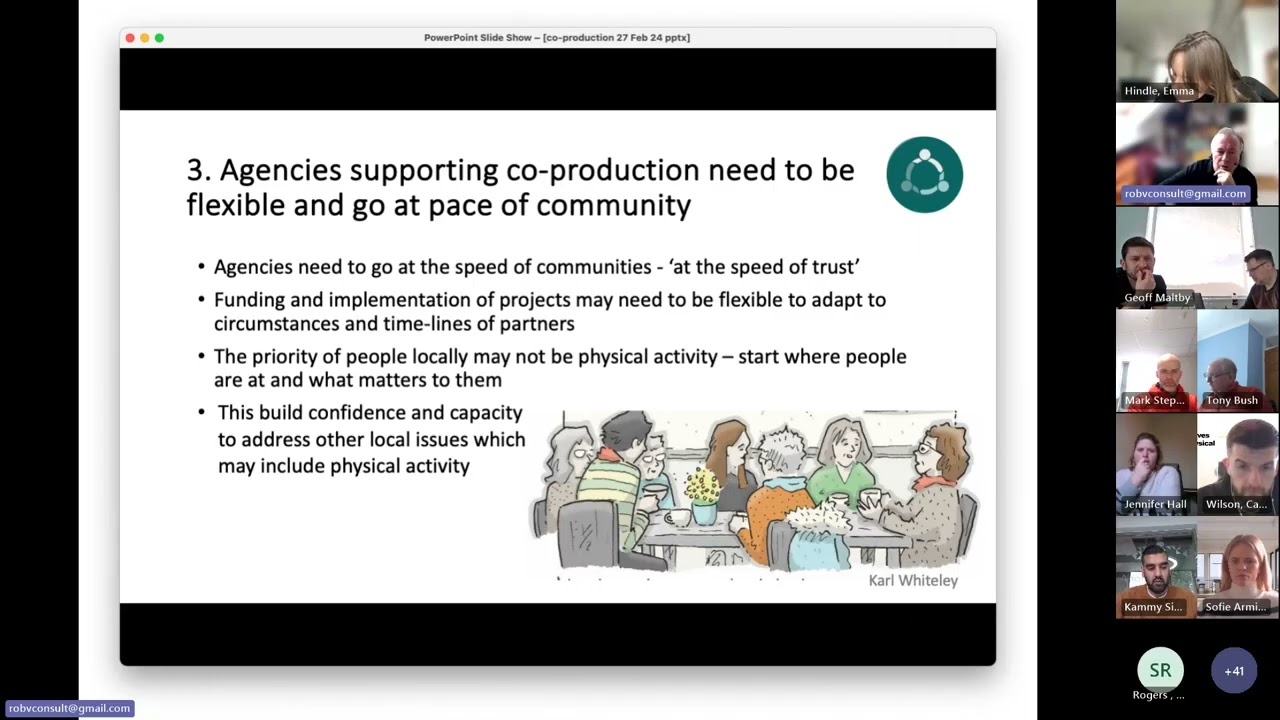 Conditions for place based working: Co-production, local people-led Initiatives