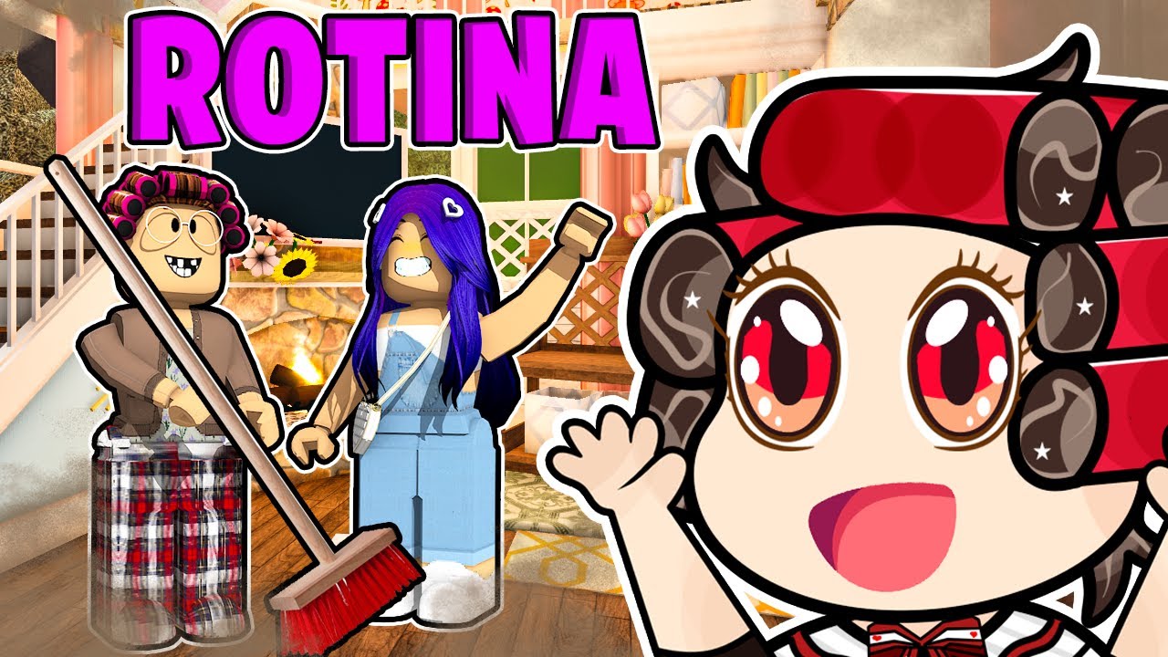 🧹 ROTINA NA NOVA CASA COM A VOVÓ - ROBLOX Historinha