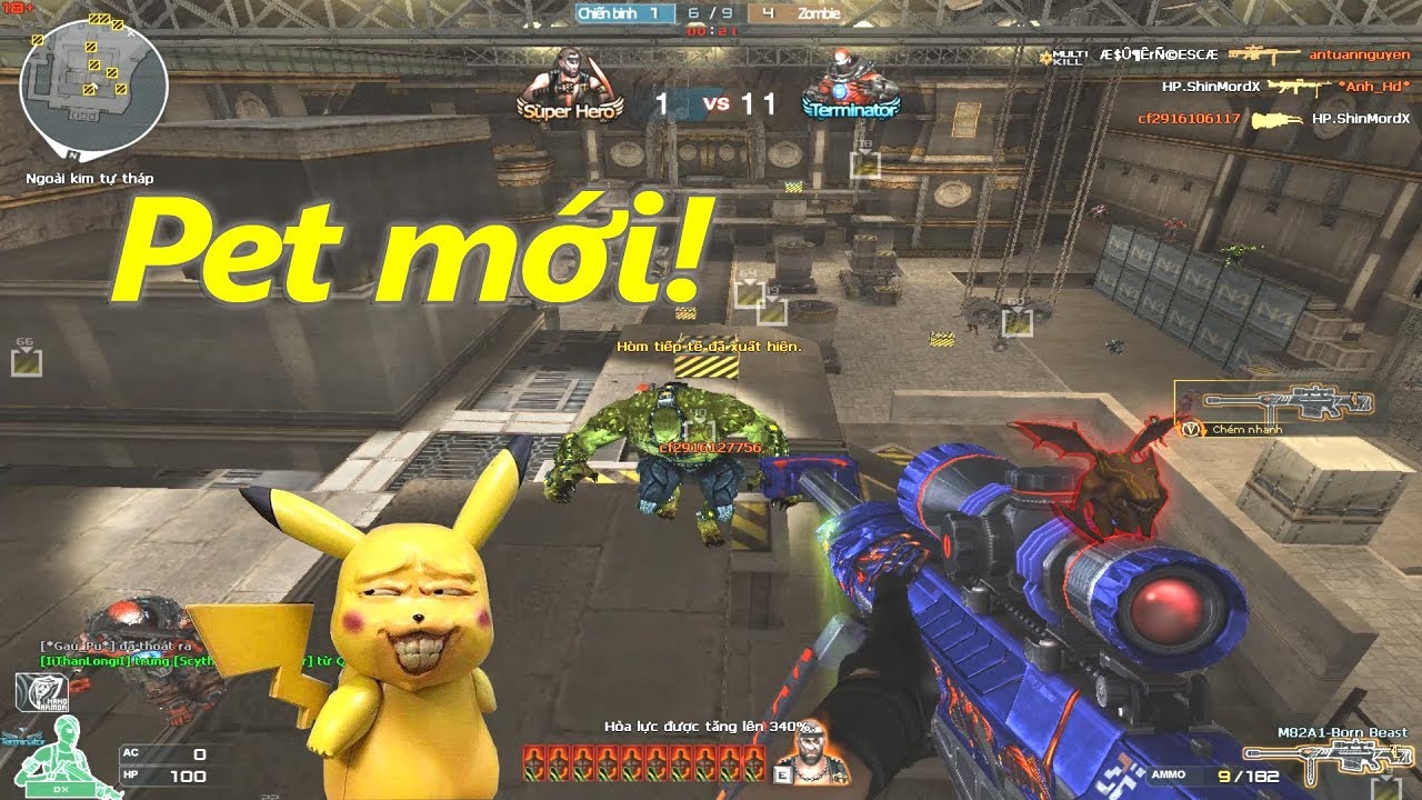 Chức Năng Pet Mới CFVN với Barrett-Born-Beast(3z VIP) - R&ugrave;a Ng&aacute;o