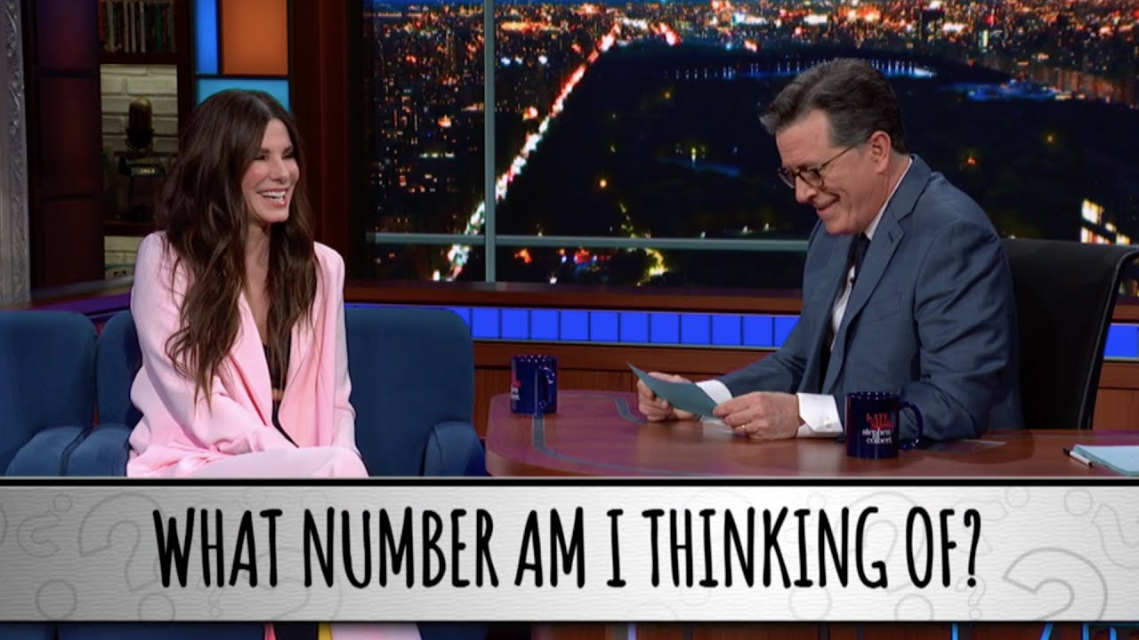 Sandra Bullock Takes The Colbert Questionert