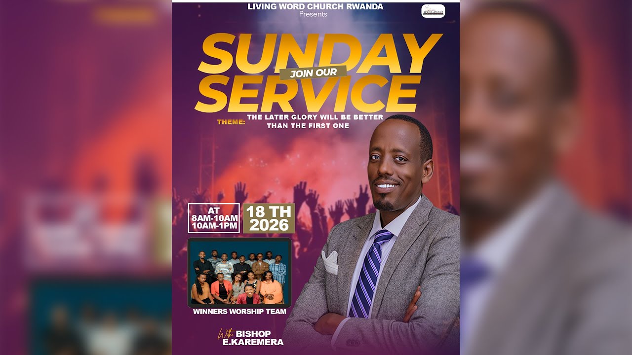 SUNDAY 2nd SERVICE/THE LATER GLORY WILL BE BETTER THAN THE FIRST ONE /JAN18, 2026/ BISHOP E.KAREMERA