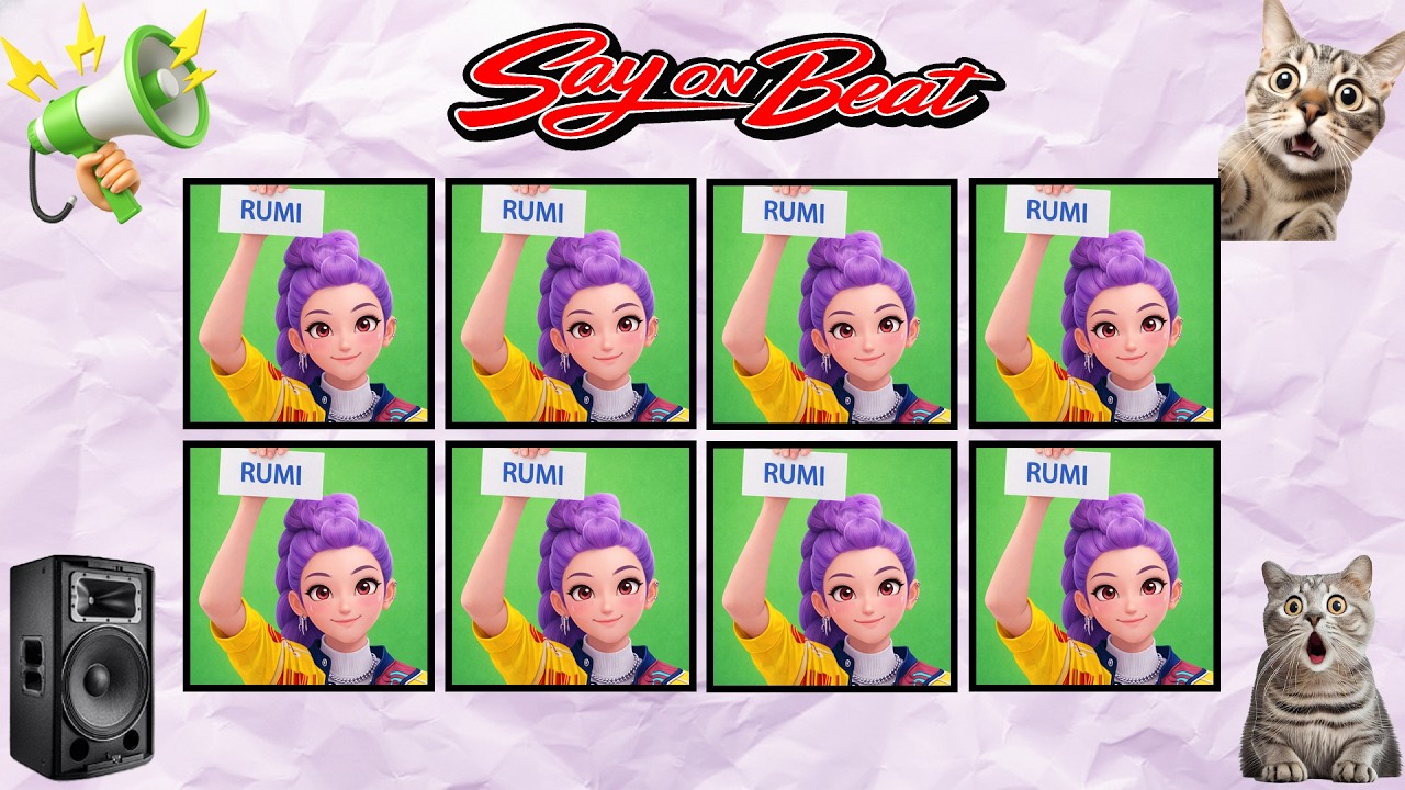 Say The Word On Beat Challenge | Level 1-4 Easy to Insane | Kpop Demon Hunters Edition