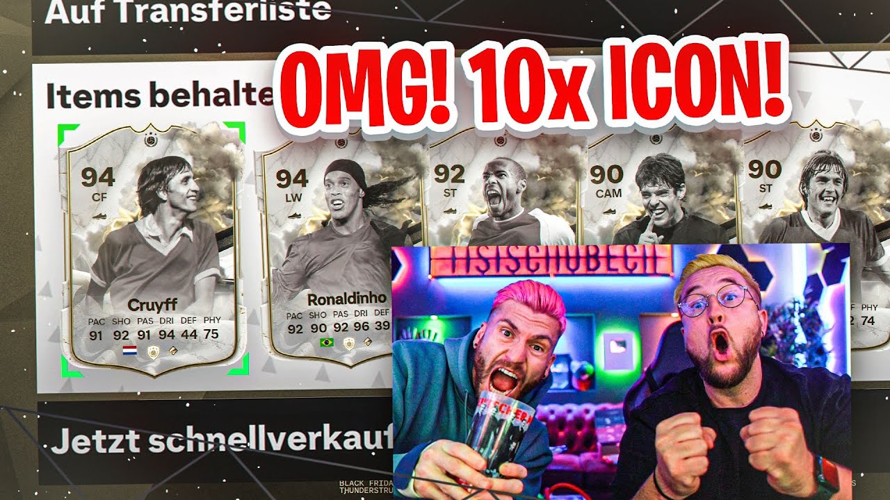 Wir haben 10x ICON GEZOGEN 😱 Thunderstruck PACK OPENING GÖNNT ANDERS 💥 EA FC 24