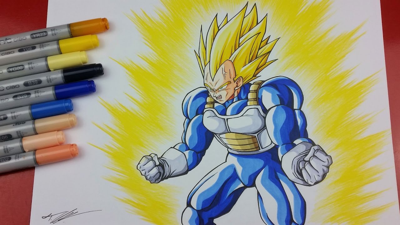 Drawing SUPER VEGETA | Dragonball Z | TolgArt