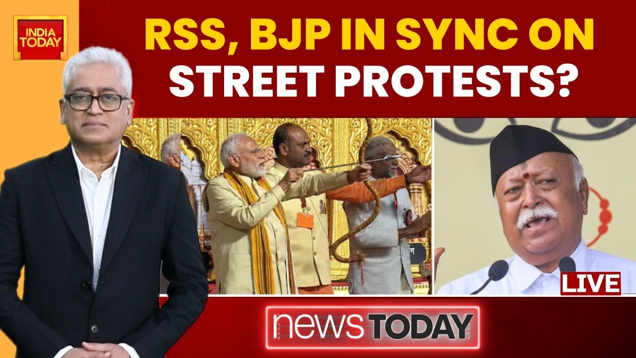 Rajdeep Sardesai LIVE: BJP & RSS In Sync On Protests? Foreign Hand Claims Way To Discredit Protests?
