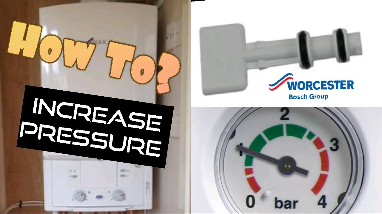 Как увеличить давление воды Worcester Bosch с помощью ключа - Низкое давление воды в Worcester Gr...