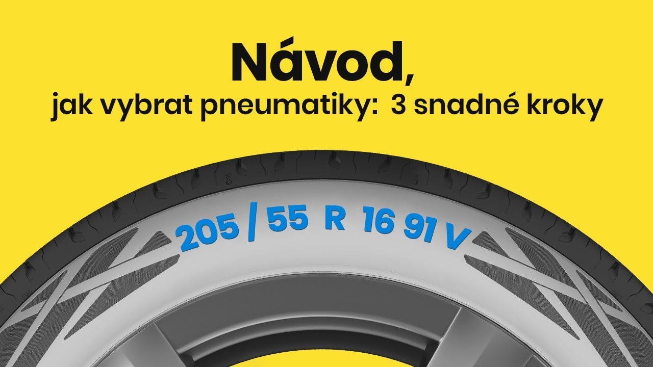 NÁVOD | Jak vybrat pneumatiky - 3 snadné kroky!