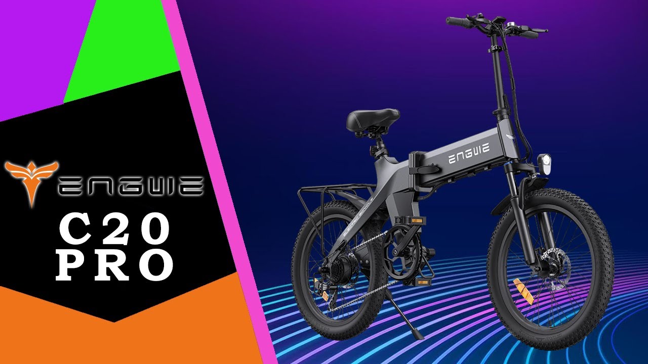 ENGWE C20 Pro 🚴&zwj;♂️ Świetny zasięg i 500W mocy Składany elektryczny rower / Recenzja 4K