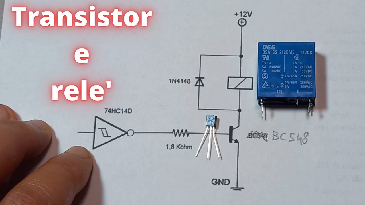 Come pilotare un rele' con transistor