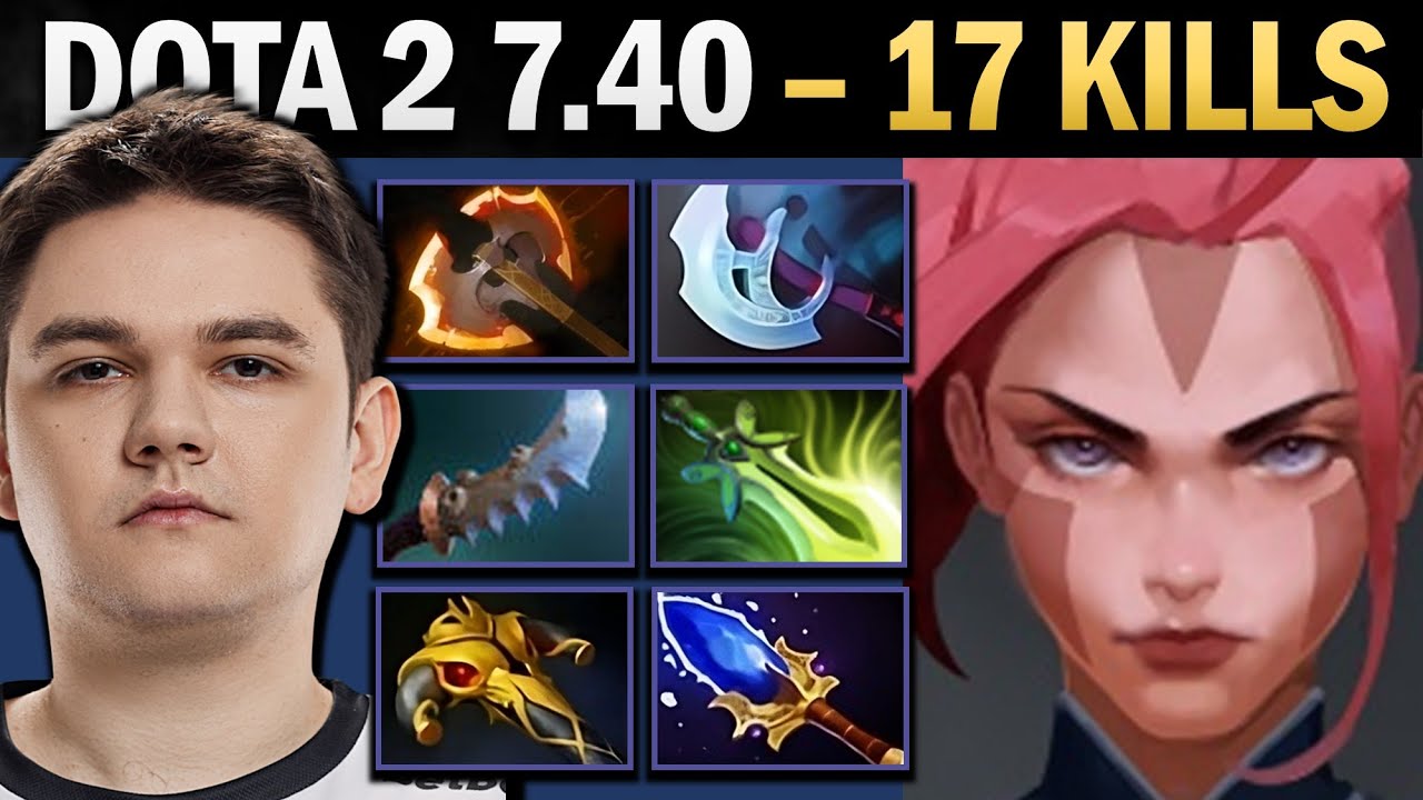 Профессиональная керри-против магов с Мантой и Бабочкой - геймплей Dota