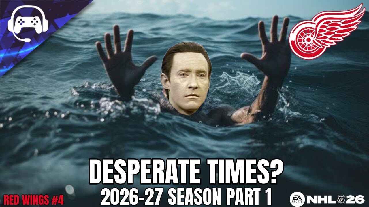 ОТЧАЯННЫЕ ВРЕМЕНА? (Сезон 2026-27, часть 1) | NHL 26 | Режим франшизы Detroit Red Wings №4