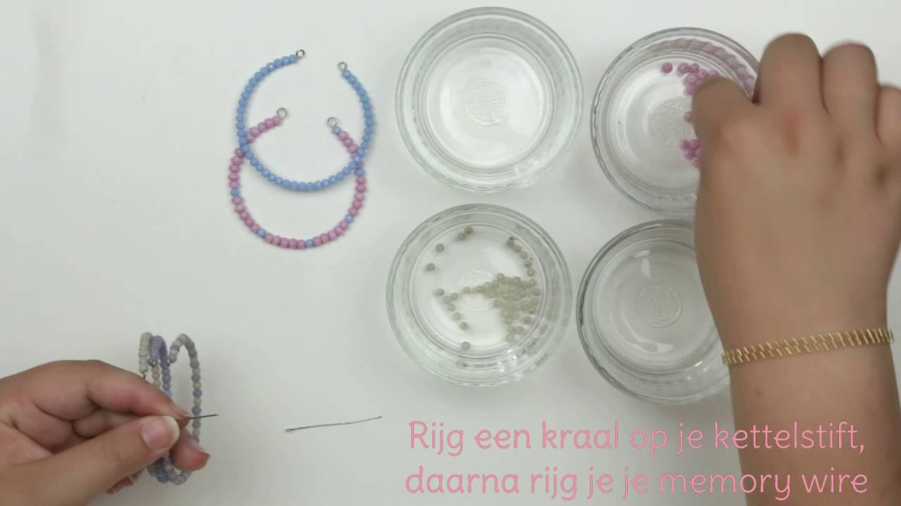 DIY sieraden maken met Kralenhoekje - armband met memory wire