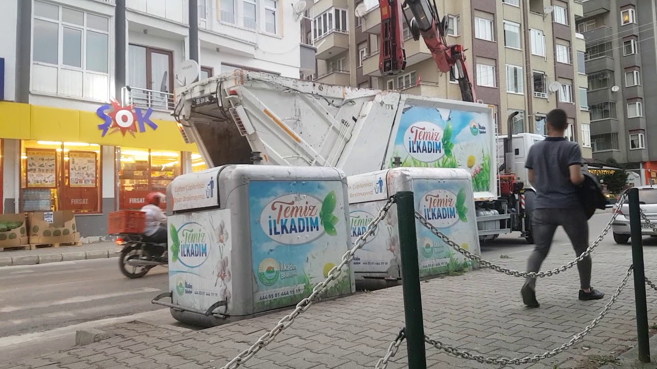 Samsun İlkadım Vinçli Çöp Konteyneri