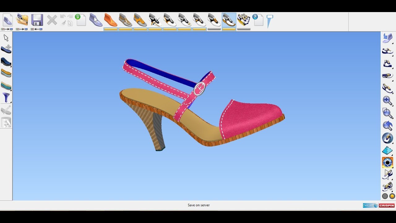HOW to design Court shoe by Delcam crispin Shoemaker