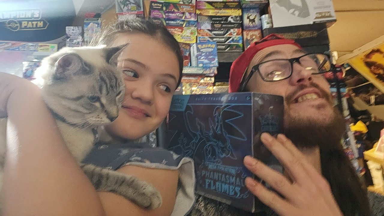 1st Phantasmal Flames ETB Opening With Maddie! Pokemon Card Opening