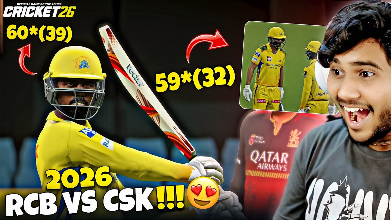 RCB VS CSK IPL 2026 MATCH 2!🔥 | CRICKET 26