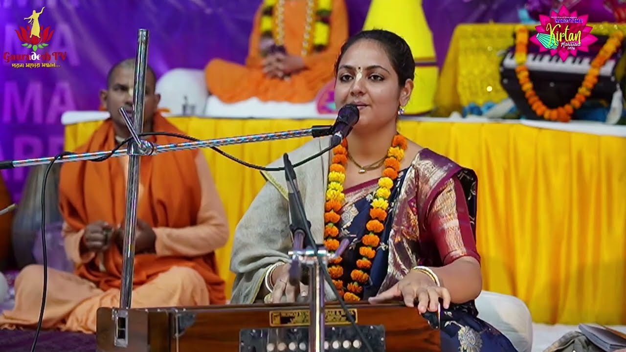 Hare Krishna Kirtan by HG Vishaka Devi Dasi | Narottama Kirtan Mahotsava 2024