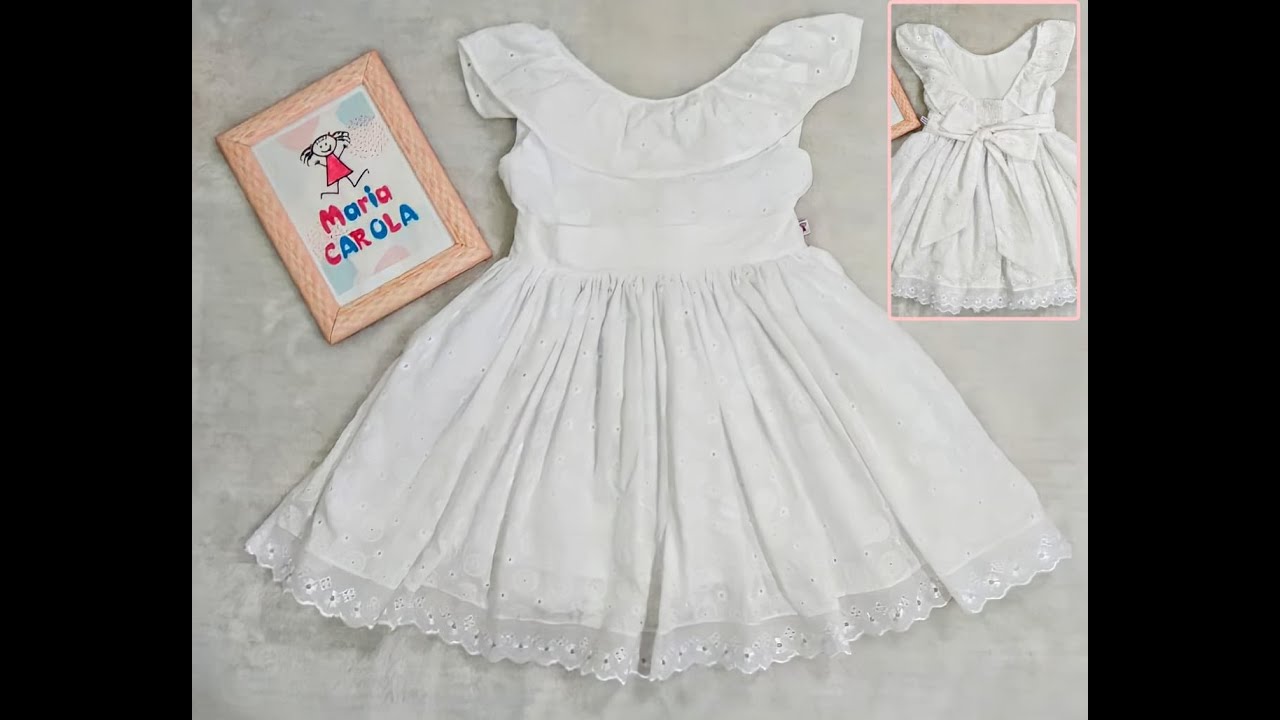 vestido Marshmallow, veste de 6 meses a 12 anos, modelagem gratuita
