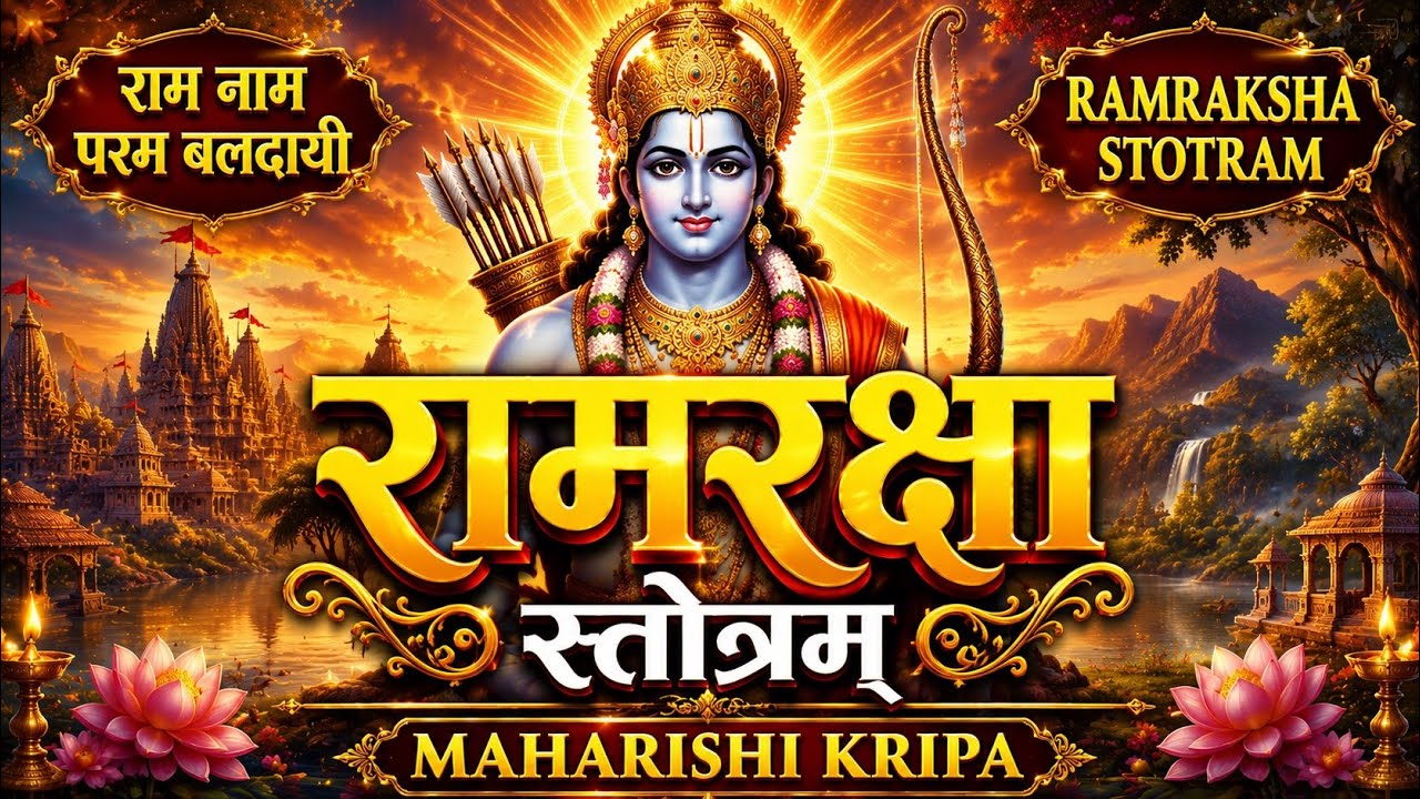 श्री रामरक्षा स्तोत्रम् । Ram Raksha Stotram #ramrakshastotra #रामरक्षास्तोत्र #hanuman #hanumanji 