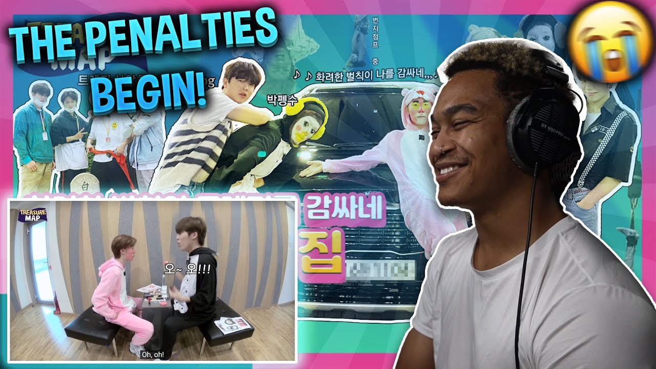[TREASURE MAP] EP.26 🎊 화려한 벌칙이 트레저를 감싸네 🎊 1일 5벌칙 특집 - REACTION