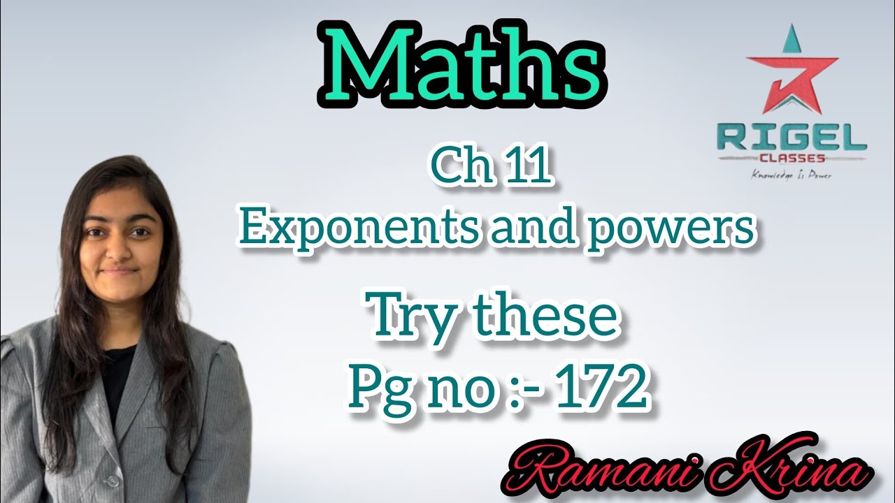 Try these ch 11 ||class 7 || maths || pg no 172 @Rigelclasses