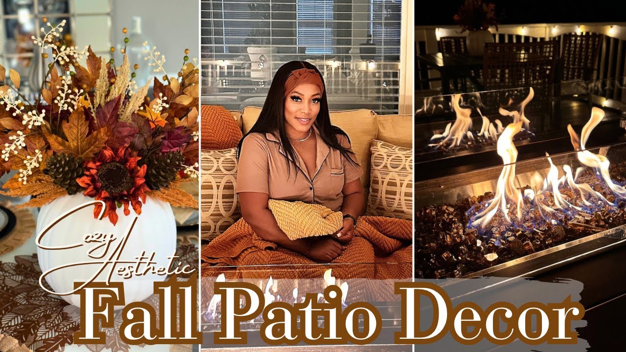 EASY COZY FALL PATIO DECOR IDEAS 2024 | STEP-BY-STEP GUIDE TO A WARM OUTDOOR AESTHETIC