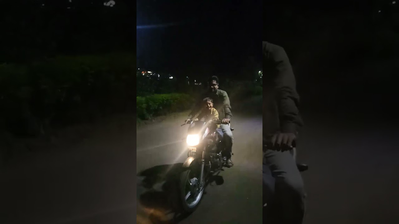 night drive😎#shorts #tranding #viral #youtubeshorts #ytshorts #night #motovlog #motivation #bike