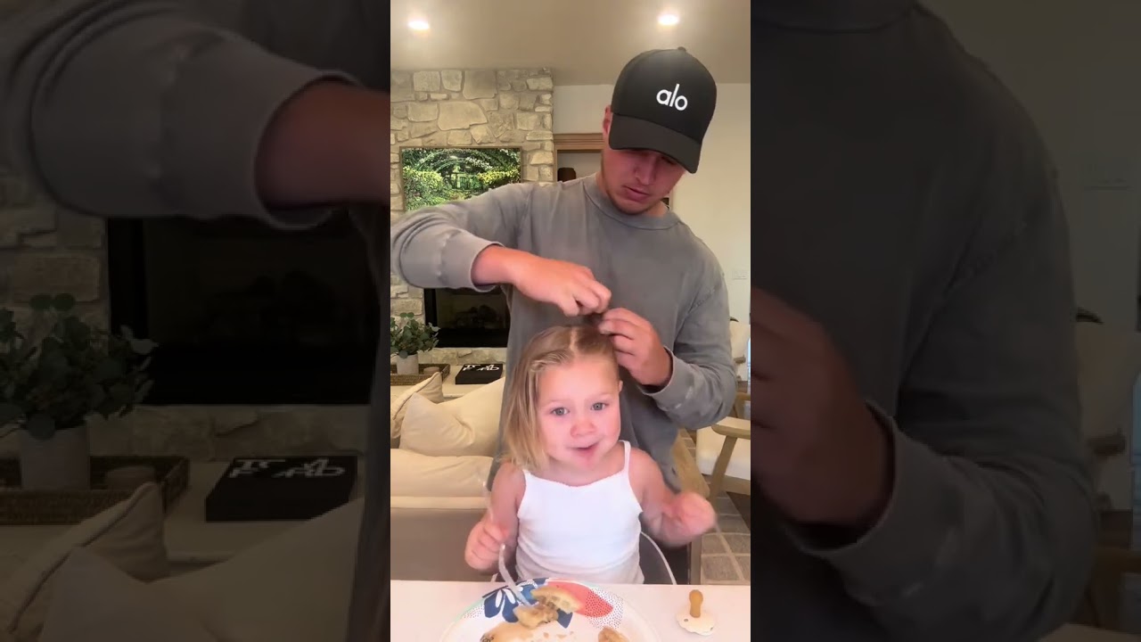 Easy DAD Toddler Hairstyles part 1 : #short #shorts #LaurenAshley