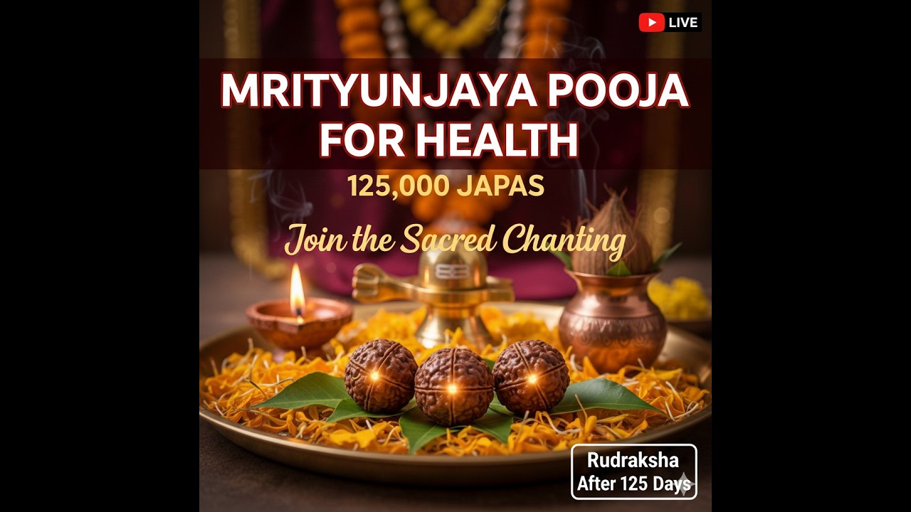 Mrityunjaya Pooja for Health - 125,000 Japas |Join the Sacred Chanting – Rudraksha After 125 Days