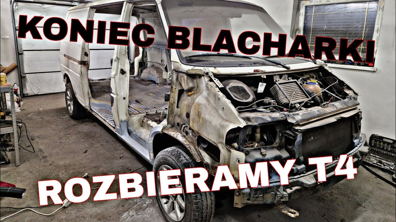 Szpachlowanie i rozbieranie VW T4 - remont blacharsko lakierniczy za 1500 zł VW transporter T4 # 11