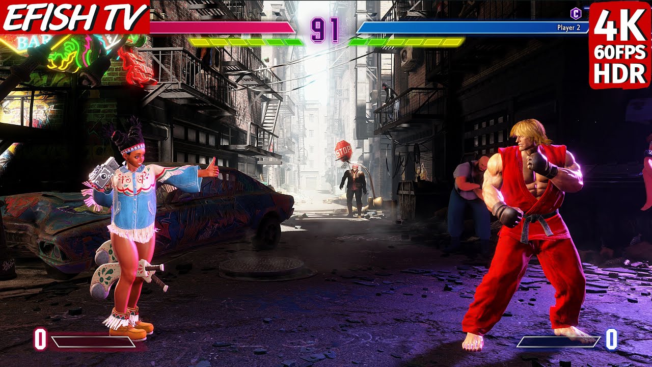 Lily vs Ken (Hardest AI) - Street Fighter 6