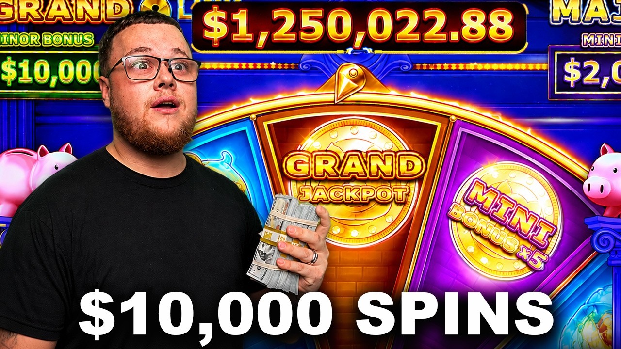$10,000 Spins and Winning the Biggest jackpots ever!