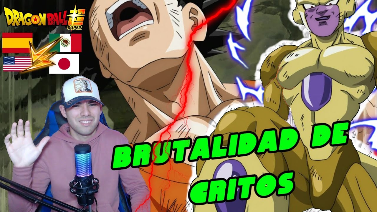 🤯ESPAÑOL REACCIONA AL DOBLAJE LATINO VS VARIOS DOBLAJES || ⚠️GOLDEN FREEZAR PISA A GOKU⚠️