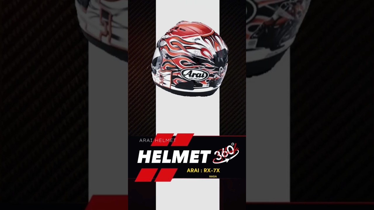 🇯🇵 ARAI : RX-7X HAGA 360&deg; View #shorts #helmet #arai #motobike #haga