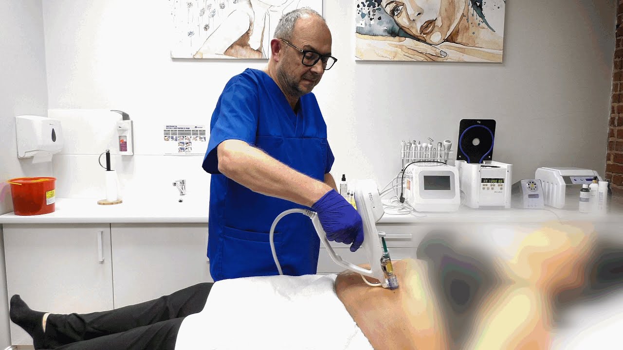 Mezoterapia z użyciem pistoletu do mezoterapii - zabieg autorski po liposukcji