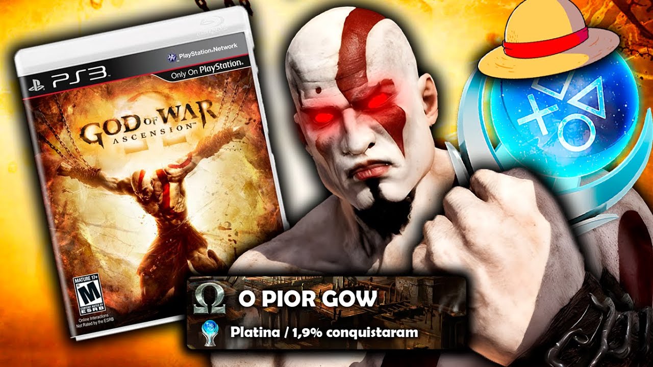 A PLATINA DO GOD OF WAR ASCENSION É O PIOR GOW DA HISTORIA - PLATINANDO TODOS GOD OF WAR