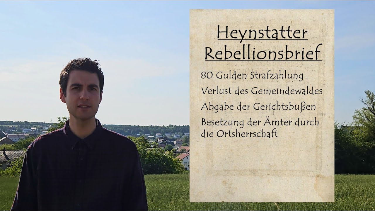 Buchen im Bauernkrieg - R wie Heynstatter Rebellionsbrief
