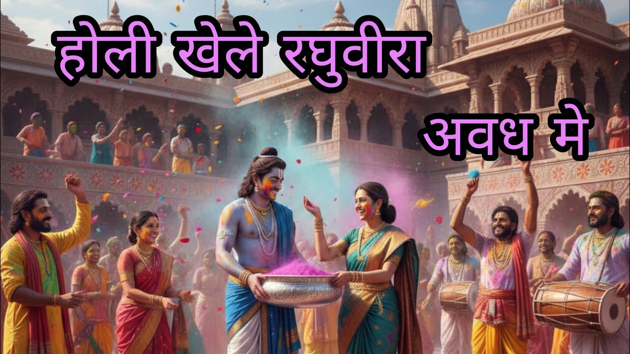 #होली खेले #रघुबीरा अवध में #holi #गीत 🥰🌈🌈🎉🎉💃💃🌹🌹🌈🌈
