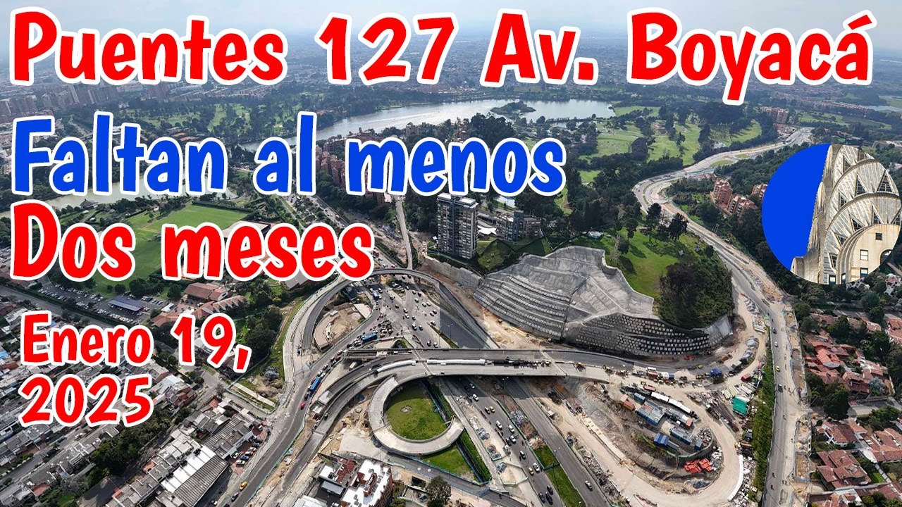 Así van los puentes  Av  Boyacá Calle 127 Avenida el Rincón