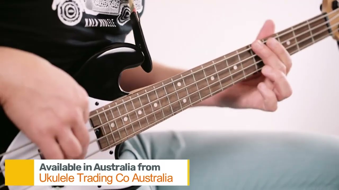 Jet Black Kala U-Bass — Sleek, Loud, Powerful