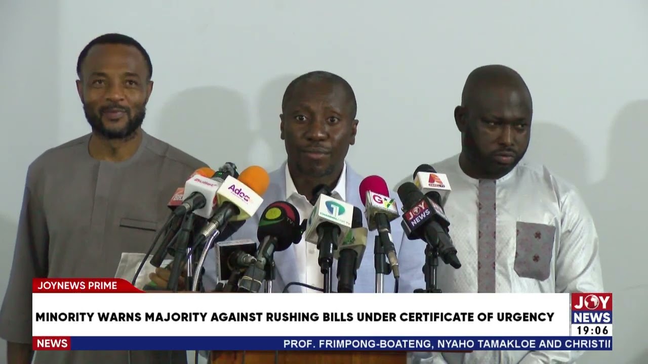 The minority warns the majority against rushing bills under certificate of urgency.