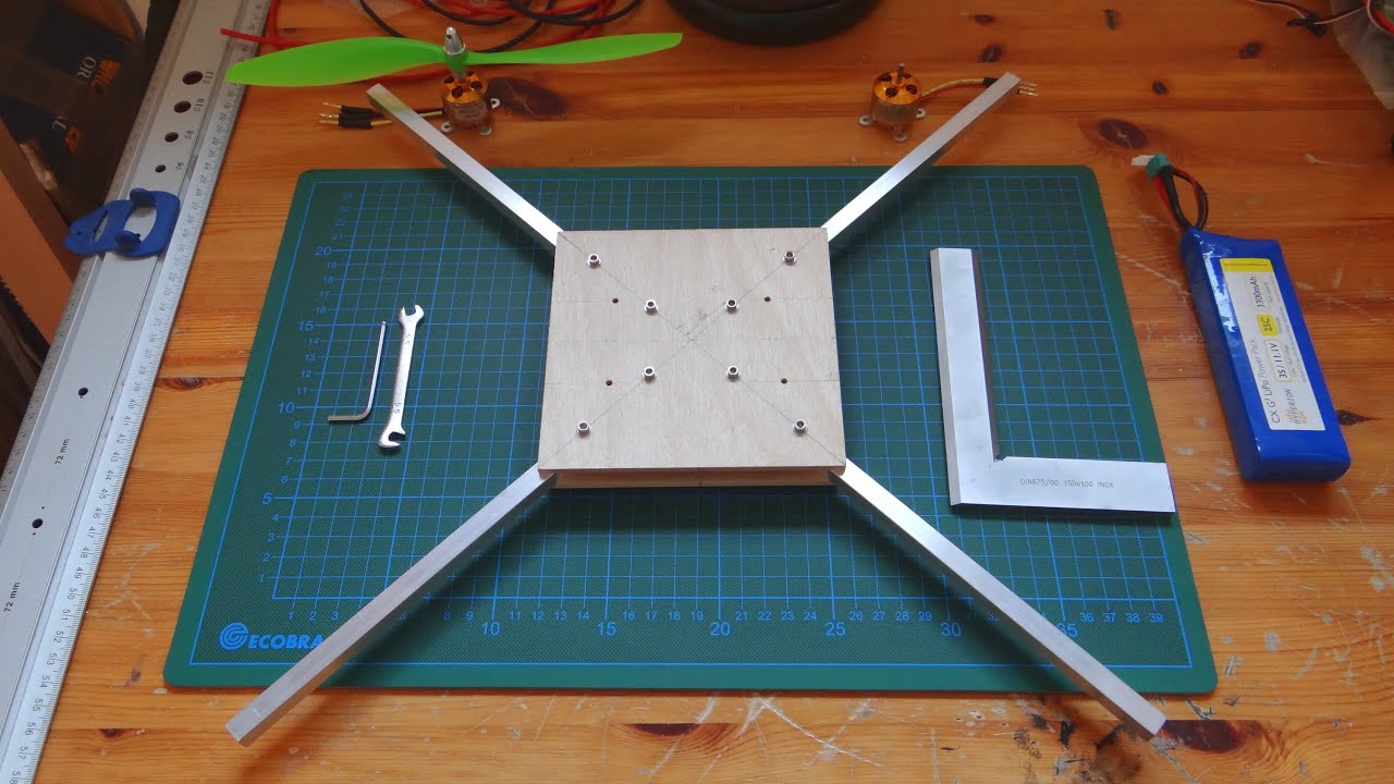 Homemade Quadcopter - part 2: Making the Frame [How to]