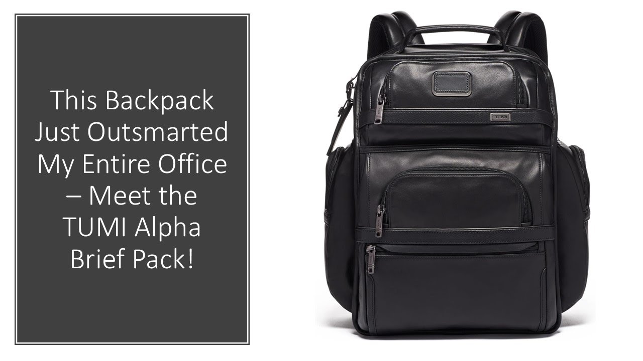 This Backpack Just Outsmarted My Entire Office &ndash; Meet the TUMI Alpha Brief Pack!
