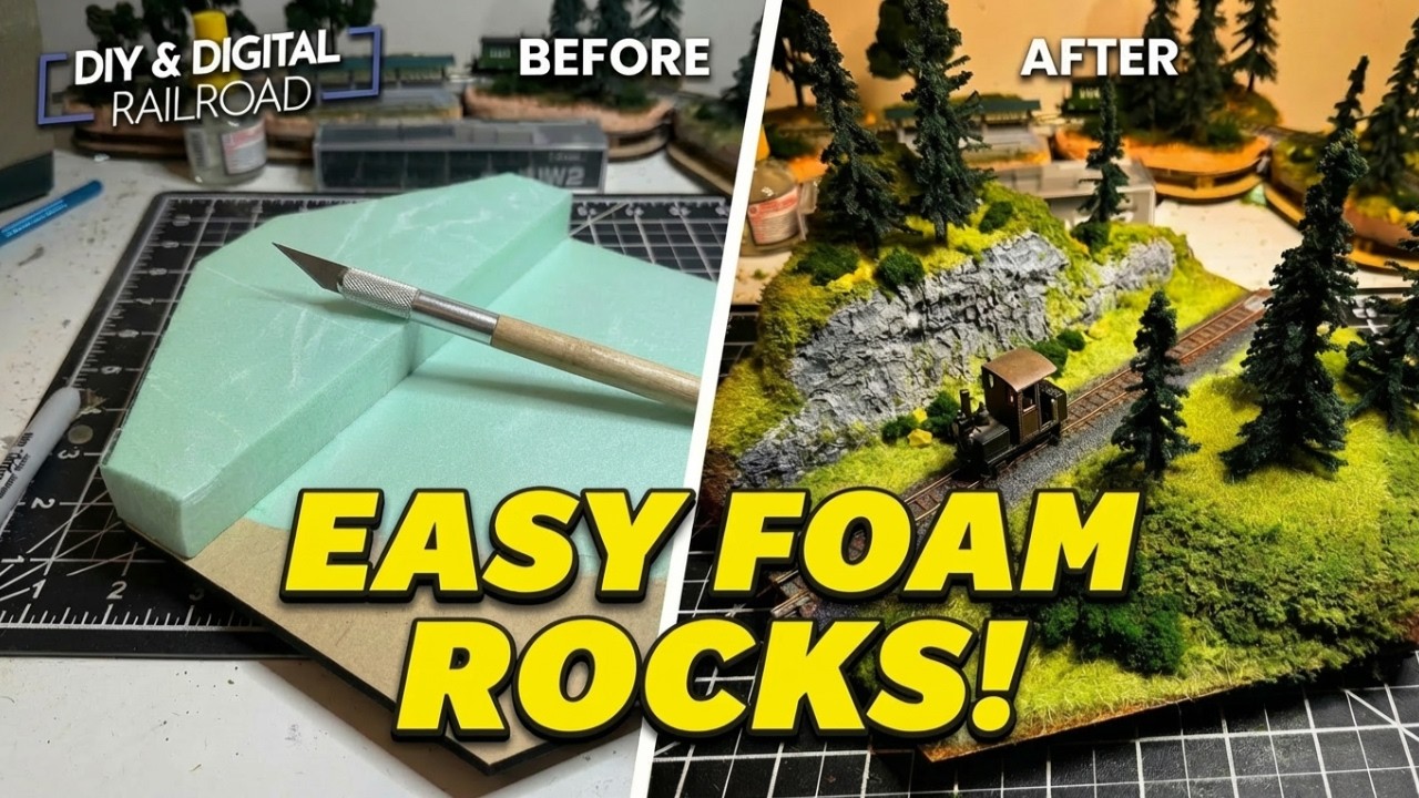 How to Build Realistic Rock Formations for Model Railroads Without Plaster