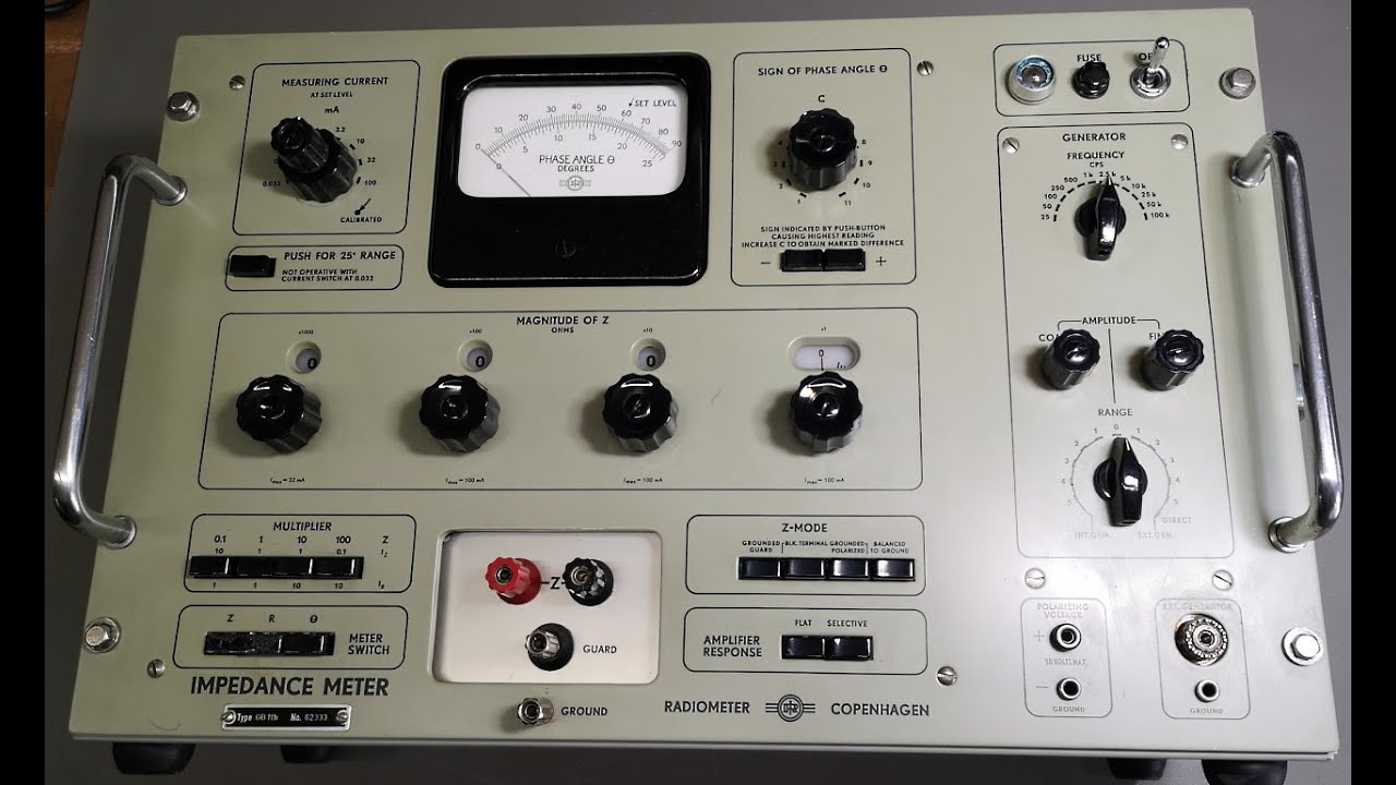 Radiometer GB11B Impedance meter 1961 Test Repair Teardown