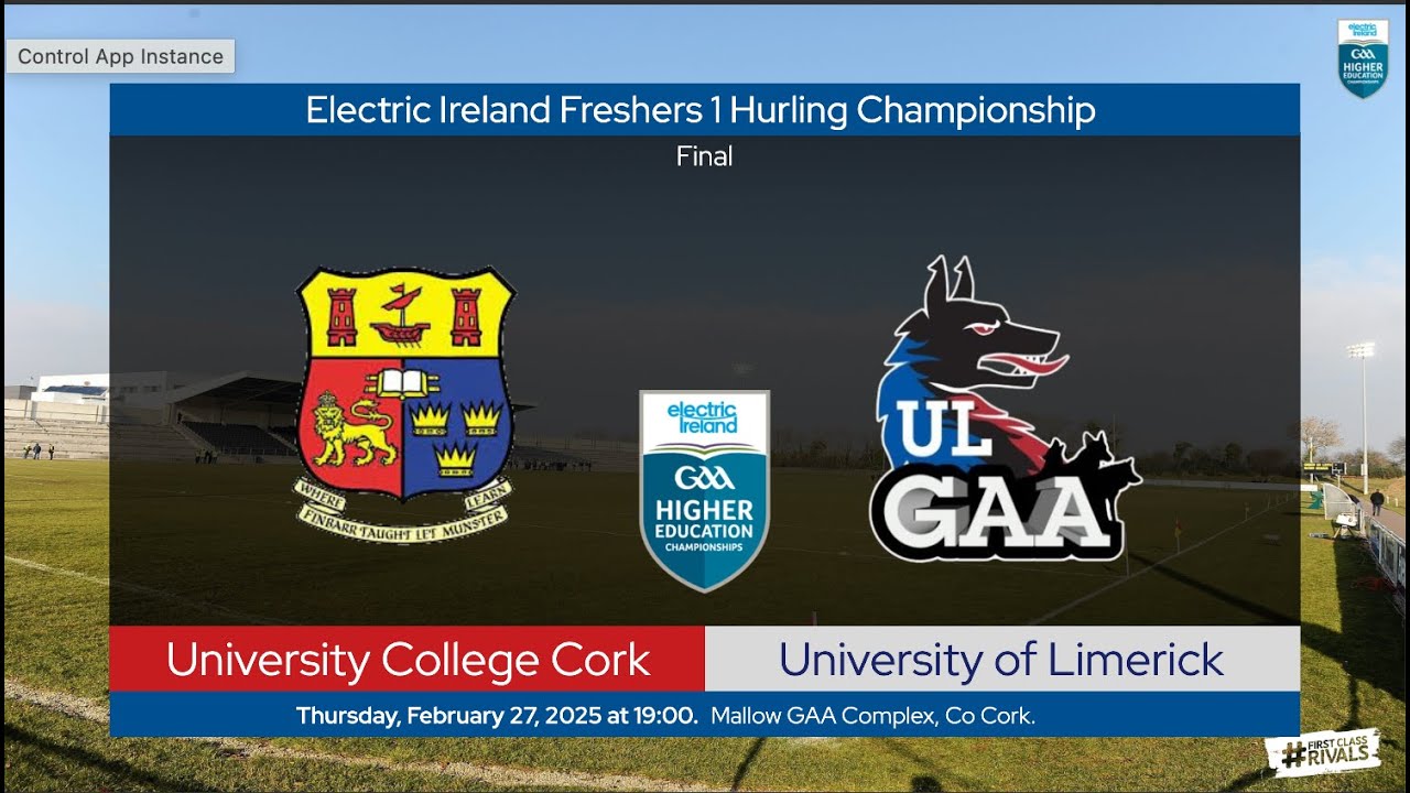 University College Cork v University of Limerick - Freshers 1 Hurling Championship Final